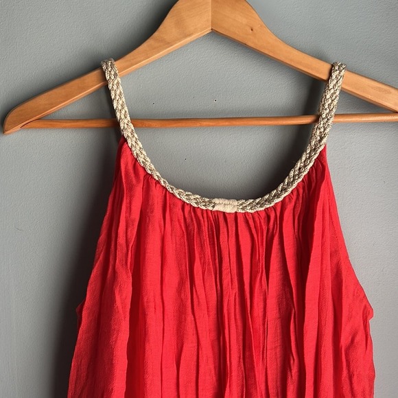 Emma G | Orange Gauzy Beach Pool Coverup Dress size Medium - Picture 6 of 6